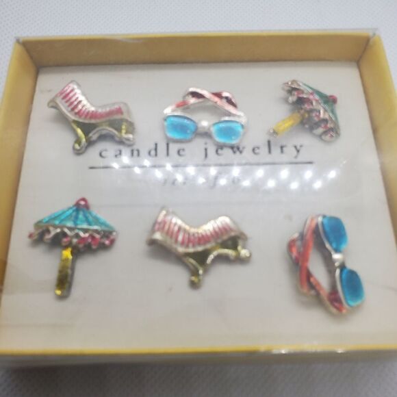 NWT Pier 1 Set of 6 Beach Candle Jewelry - Picture 2 of 3